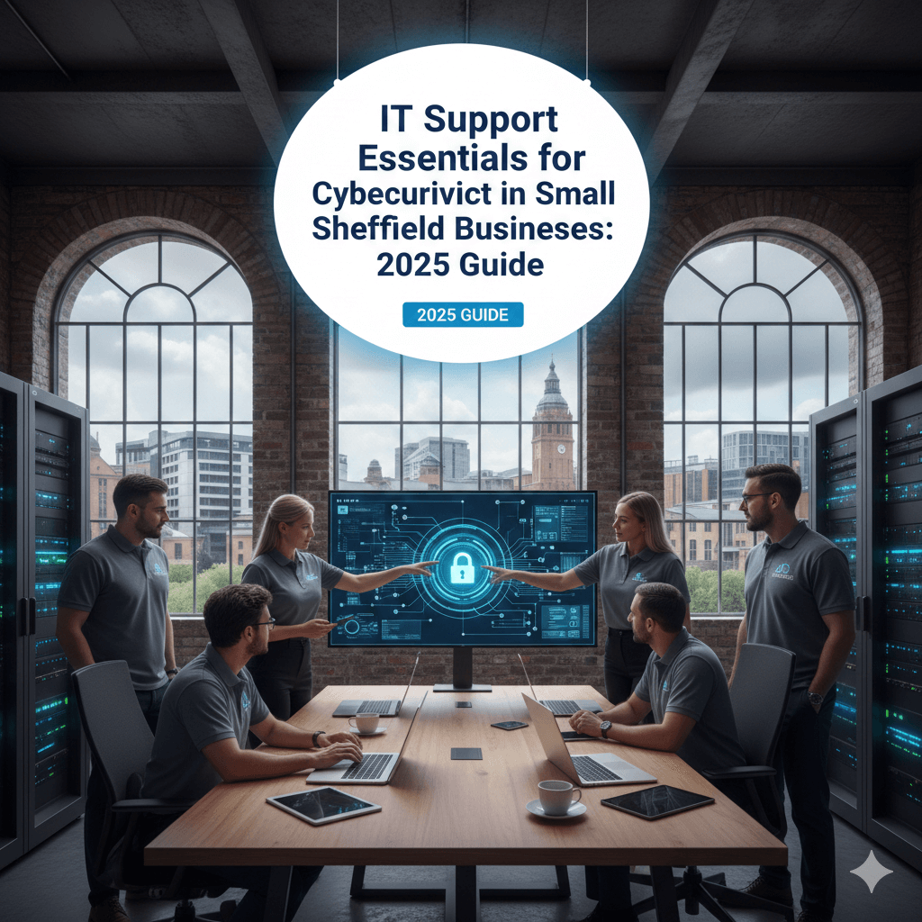 Protect your Sheffield small business in 2025. Essential IT support and cybersecurity tips to prevent breaches, reduce risk, and keep operations running smoothly.