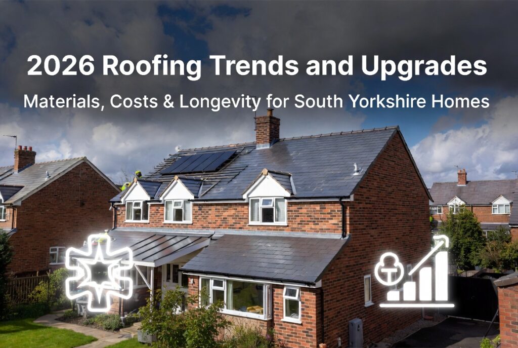 Discover 2026 roofing trends for South Yorkshire homes, including durable materials, upgrade costs, energy efficiency, and expert advice.